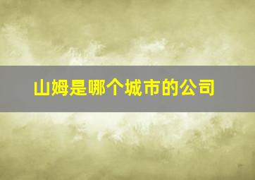 山姆是哪个城市的公司