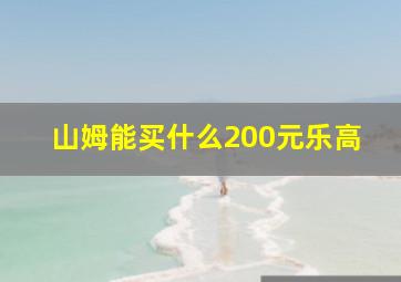 山姆能买什么200元乐高