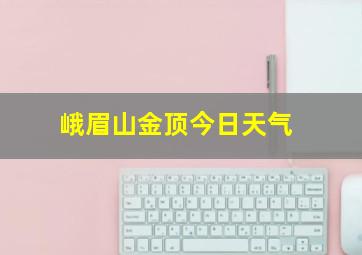 峨眉山金顶今日天气