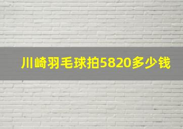 川崎羽毛球拍5820多少钱