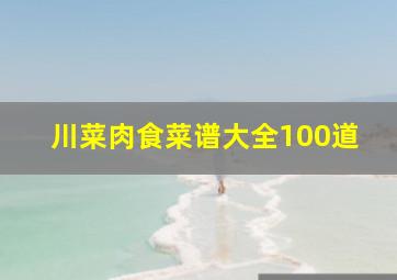 川菜肉食菜谱大全100道