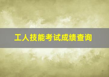 工人技能考试成绩查询