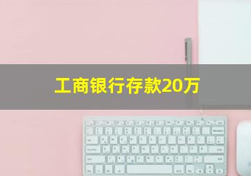 工商银行存款20万