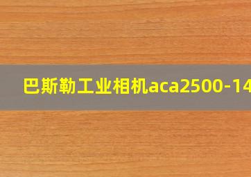 巴斯勒工业相机aca2500-14gm