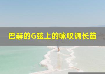 巴赫的G弦上的咏叹调长笛