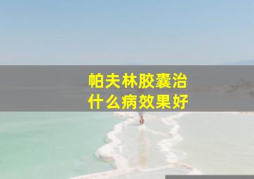 帕夫林胶囊治什么病效果好