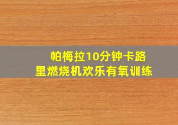 帕梅拉10分钟卡路里燃烧机欢乐有氧训练