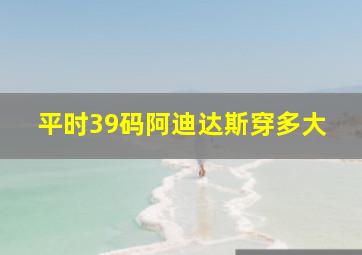 平时39码阿迪达斯穿多大