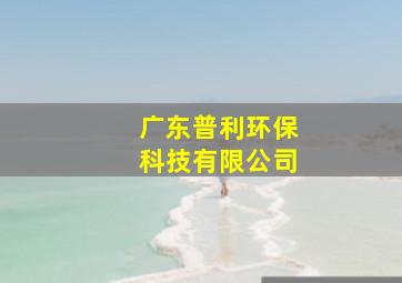 广东普利环保科技有限公司