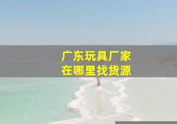 广东玩具厂家在哪里找货源