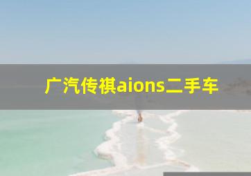 广汽传祺aions二手车