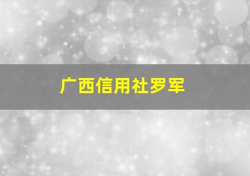 广西信用社罗军