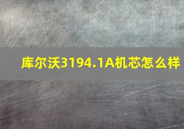 库尔沃3194.1A机芯怎么样