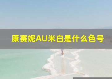 康赛妮AU米白是什么色号