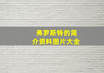 弗罗斯特的简介资料图片大全