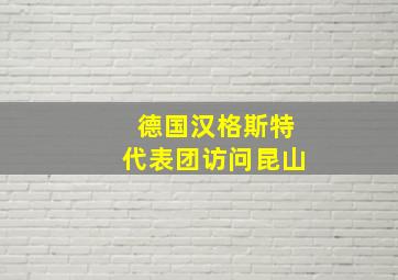 德国汉格斯特代表团访问昆山