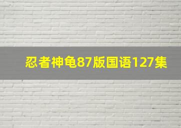 忍者神龟87版国语127集