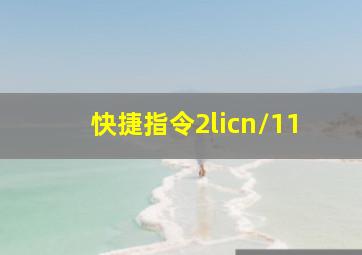 快捷指令2licn/11