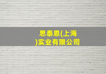 思泰恩(上海)实业有限公司