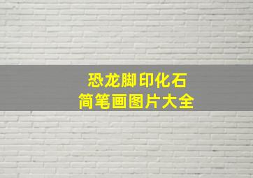 恐龙脚印化石简笔画图片大全