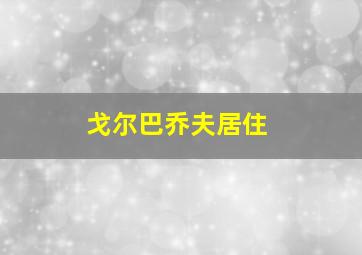 戈尔巴乔夫居住