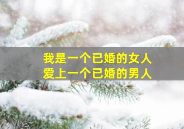 我是一个已婚的女人爱上一个已婚的男人