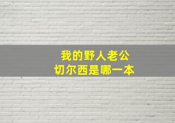 我的野人老公切尔西是哪一本