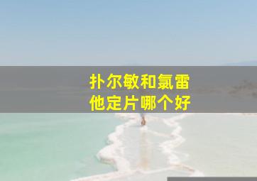 扑尔敏和氯雷他定片哪个好