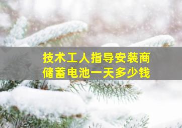 技术工人指导安装商储蓄电池一天多少钱