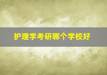 护理学考研哪个学校好