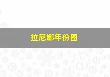 拉尼娜年份图