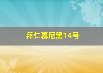 拜仁慕尼黑14号