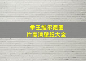 拳王维尔德图片高清壁纸大全