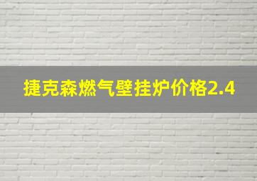 捷克森燃气壁挂炉价格2.4