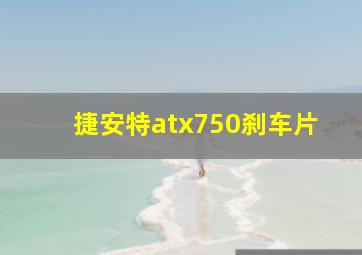 捷安特atx750刹车片