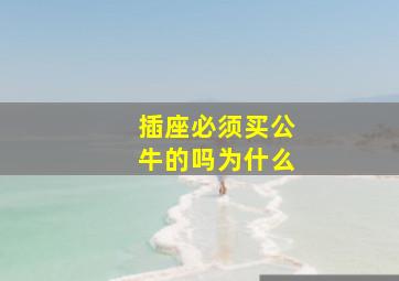 插座必须买公牛的吗为什么