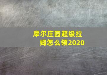 摩尔庄园超级拉姆怎么领2020