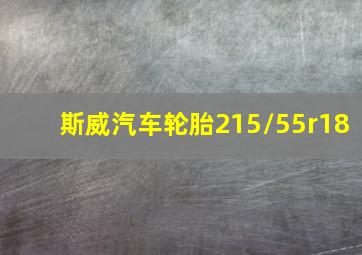 斯威汽车轮胎215/55r18