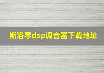 斯洛琴dsp调音器下载地址