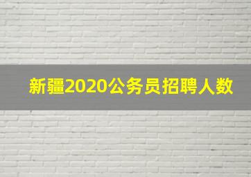 新疆2020公务员招聘人数