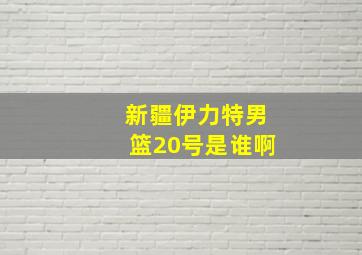 新疆伊力特男篮20号是谁啊