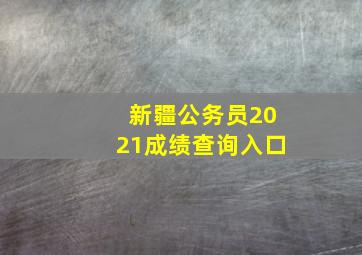 新疆公务员2021成绩查询入口