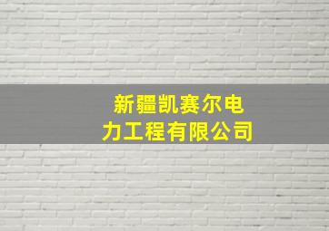 新疆凯赛尔电力工程有限公司