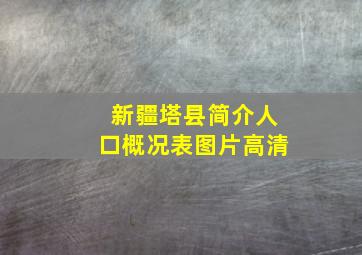 新疆塔县简介人口概况表图片高清