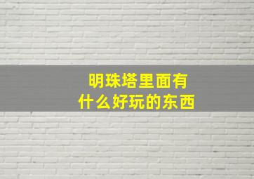 明珠塔里面有什么好玩的东西