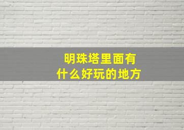 明珠塔里面有什么好玩的地方