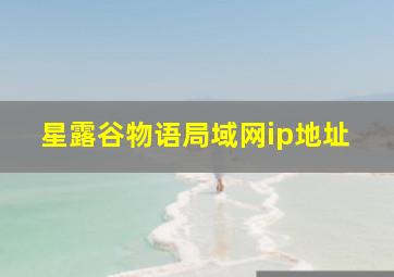 星露谷物语局域网ip地址