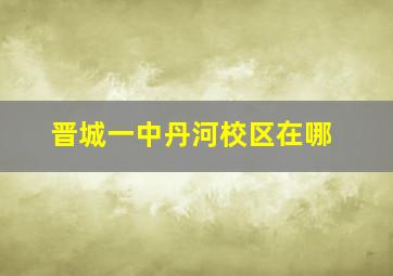 晋城一中丹河校区在哪