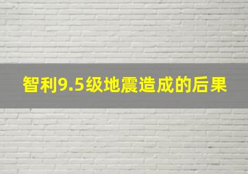 智利9.5级地震造成的后果