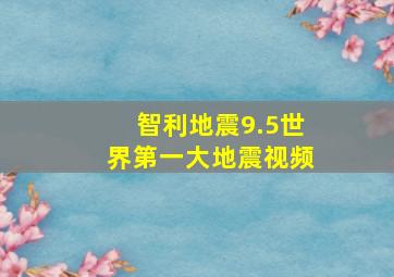 智利地震9.5世界第一大地震视频